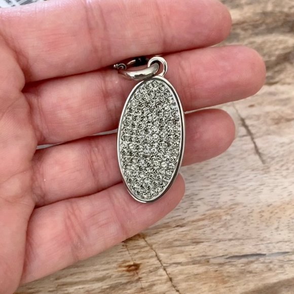 Dyrberg/Kern Seyferia Silver/Grey Swarovski crystal pendant - Picture 6 of 6